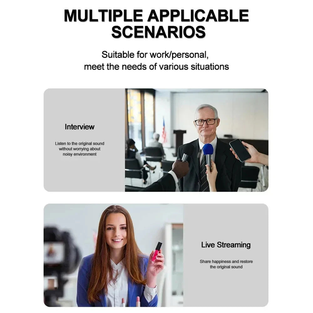 Microphone Wireless Lavalier Microphone for Live GlowCart