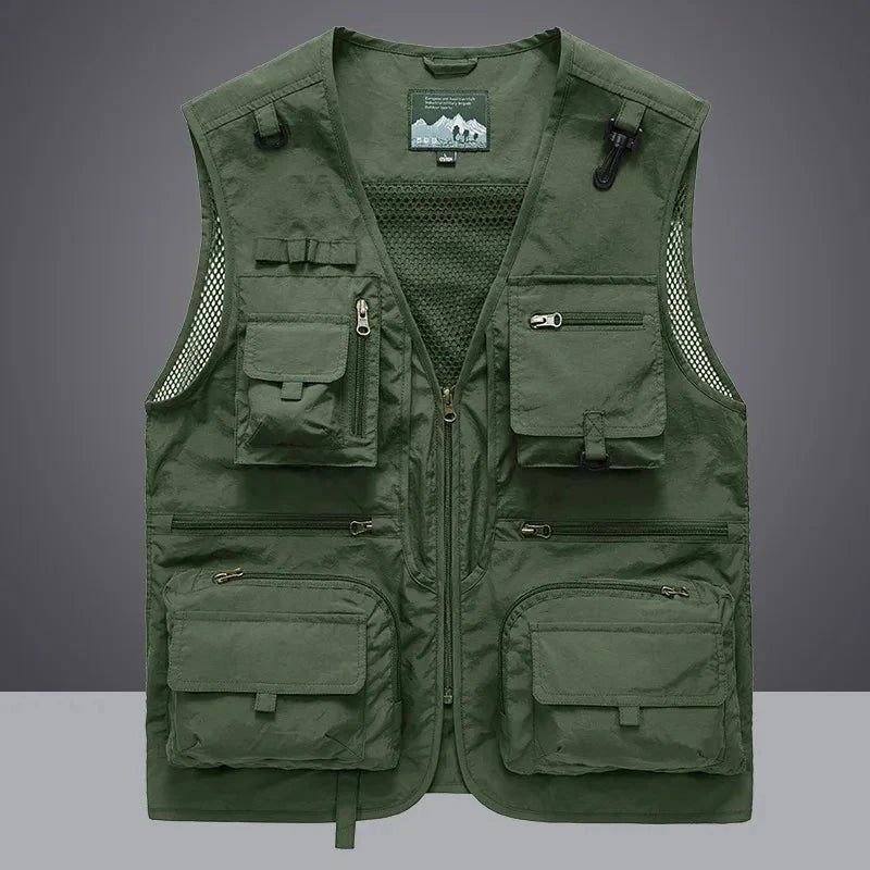 Summer Men Unloading Tactical Vest Coat Casual Men's GlowCart
