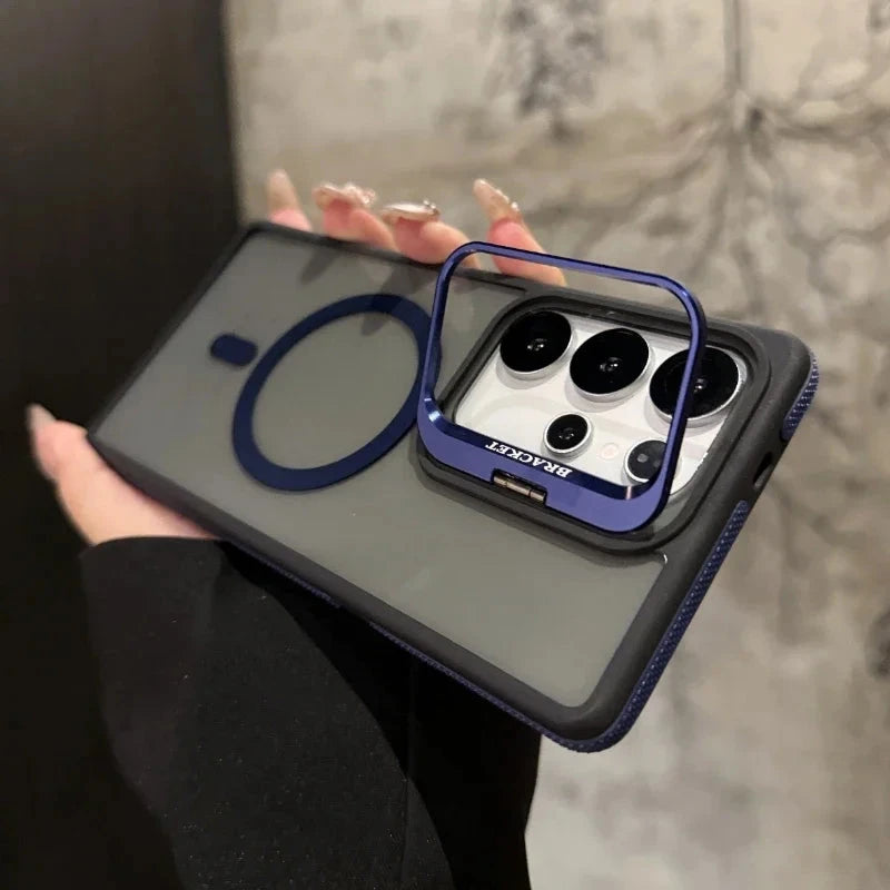 For Magsafe Magnetic Metal Lens Protection Stand Case For GlowCart