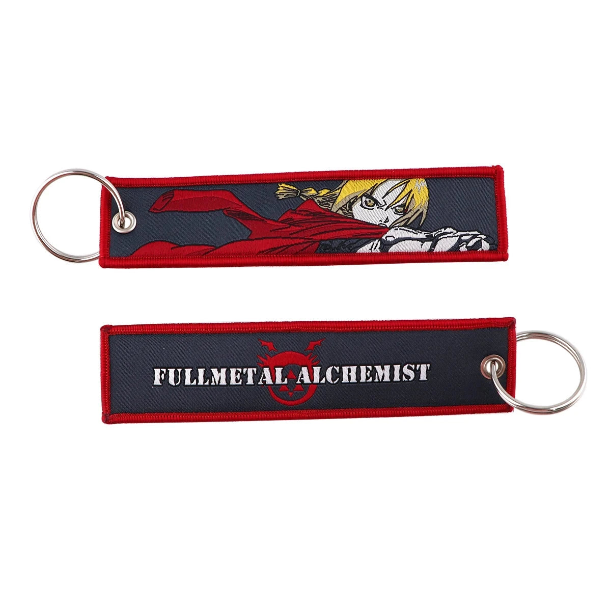 Classic Anime Cool Embroidery Key Fobs Key Tag Motorcycles GlowCart
