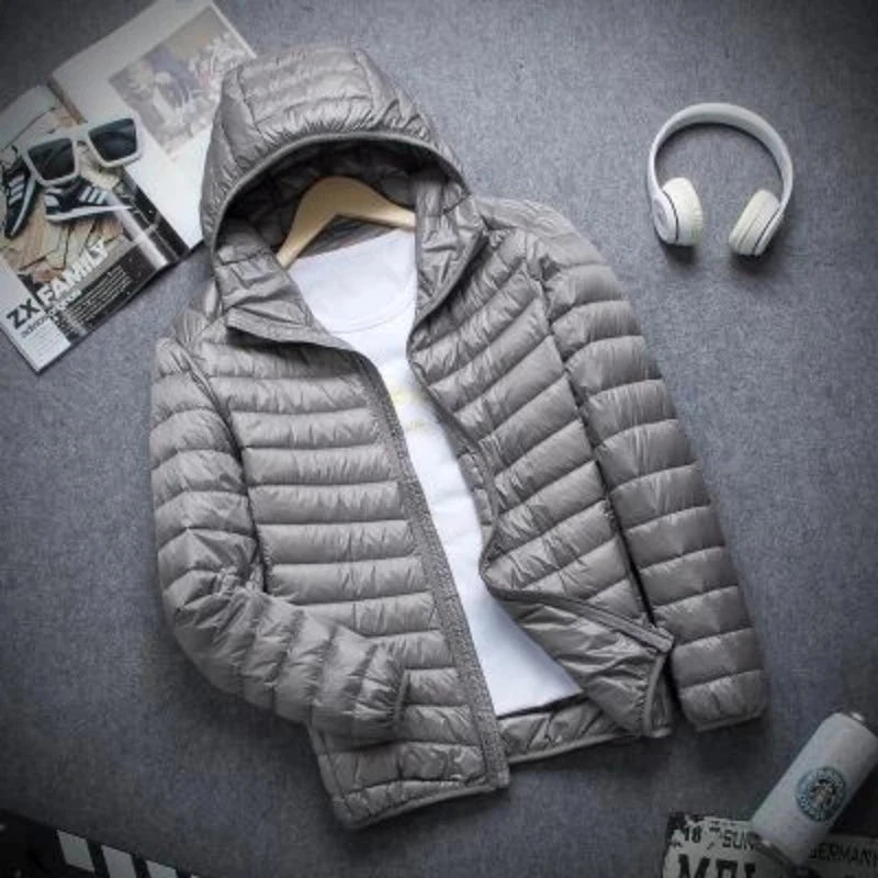 New Autumn And Winter Down Jacket Men's Fashion Hooded Super GlowCart
