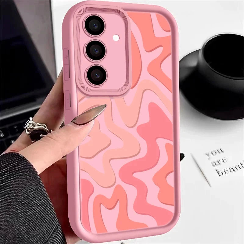 Striped Pattern Phone Case For Samsung Galaxy A17 A56 A16 GlowCart