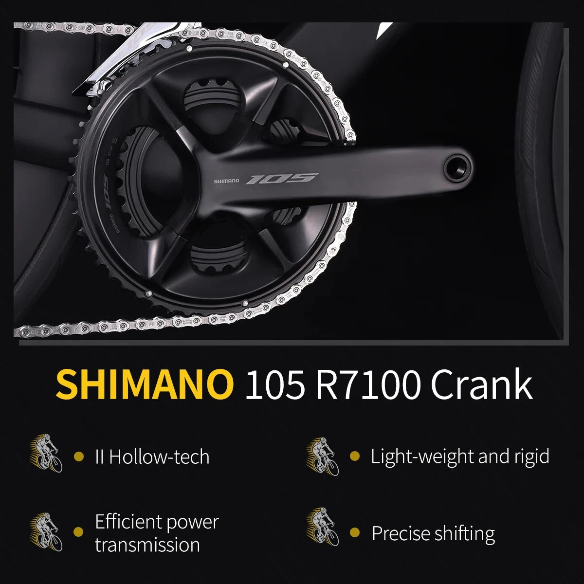 SAVA R7 Carbon Fiber Road Bike Carbon Frame, Handlebars, Fork Shimano Di2 R7170 24Speed Shift Kit, UCI CE Certified Adult Racing GlowCart