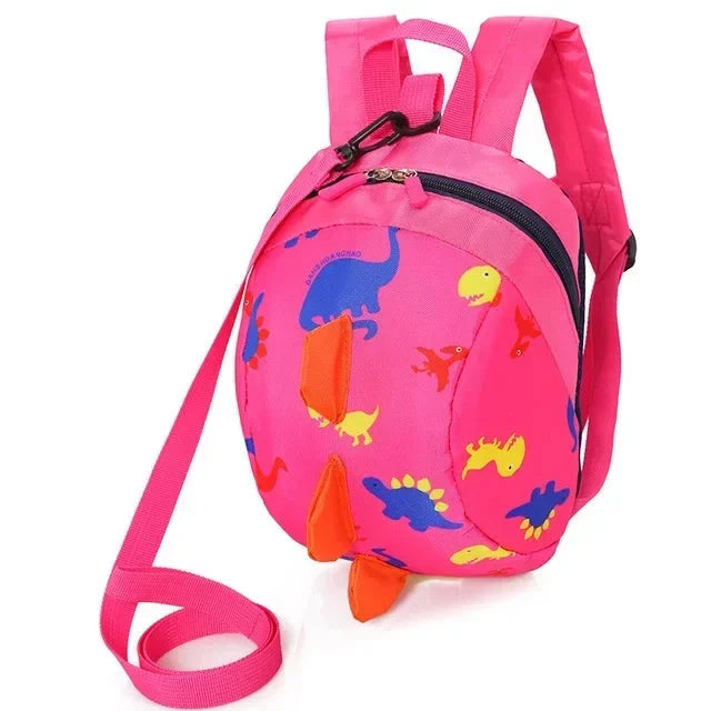 Infant Baby Dinosaur Safety Harness Backpack Toddler Kids Canvas Leash Anti-lost Kindergarten Bag Children Animal Schoolbags GlowCart