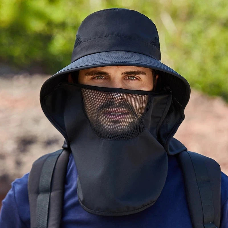 Summer Women's Outdoor Sun Hat Ponytail Hole Mesh Breathable GlowCart