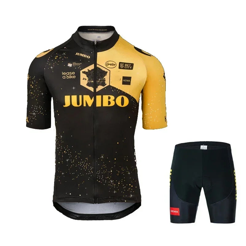 Team 2025 Men's Cycling Clothing Summer Bicycles Jersey Sets Mountain Bike Bib Shorts Triathlon Maillot Shirts Ciclismo GlowCart