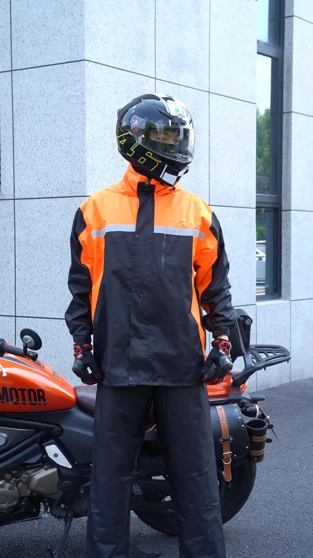 2025 New Unisex Motorcycle Raincoat & Rain Pants Suit GlowCart