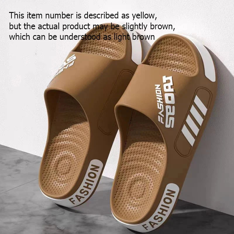 Big Size 48-49 Men Slippers Summer Flat Sole Home Slippers GlowCart