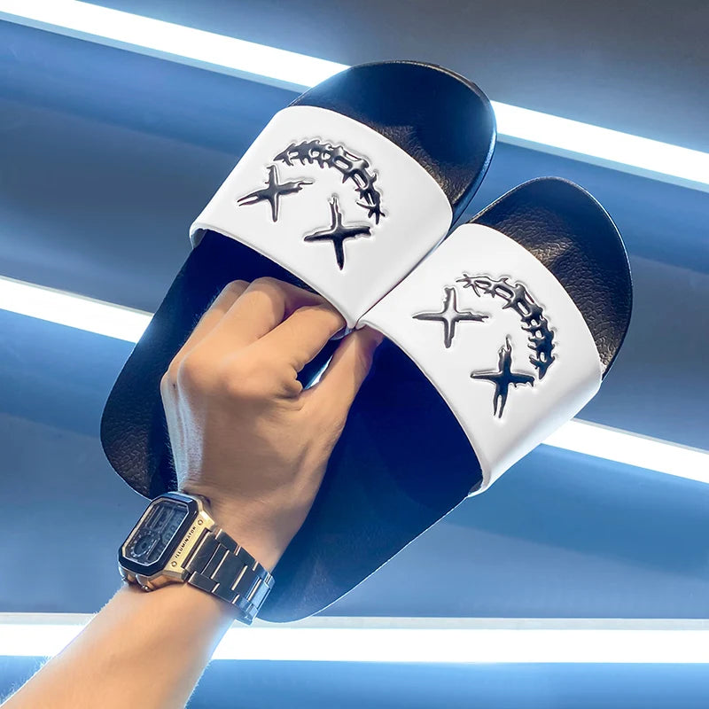 Summer Men's Slippers Shoes Man Soft Slides Non-slip Casual Indoor Outdoor EVA Sandals Beach Garden Fashion For youngster GlowCart