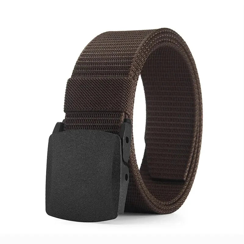 Men's Belt Outdoor Casual Canvas Belt Metal Free Training GlowCart