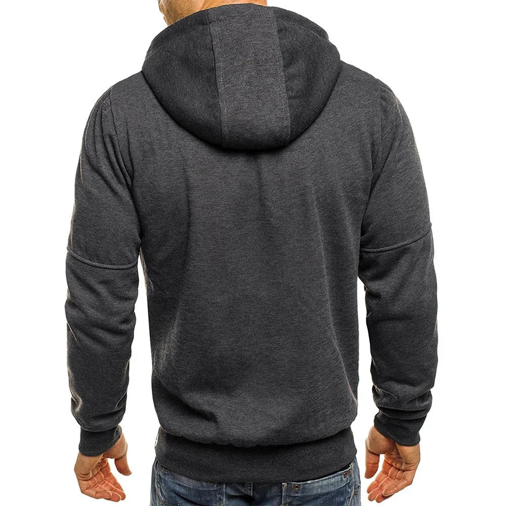 Men's Hoodies Long Sleeve Sweatshirt Zipper Design Hooded GlowCart