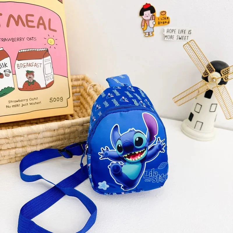 Disney Cartoon Stitch Children Chest Bag Fashion Crossbody GlowCart