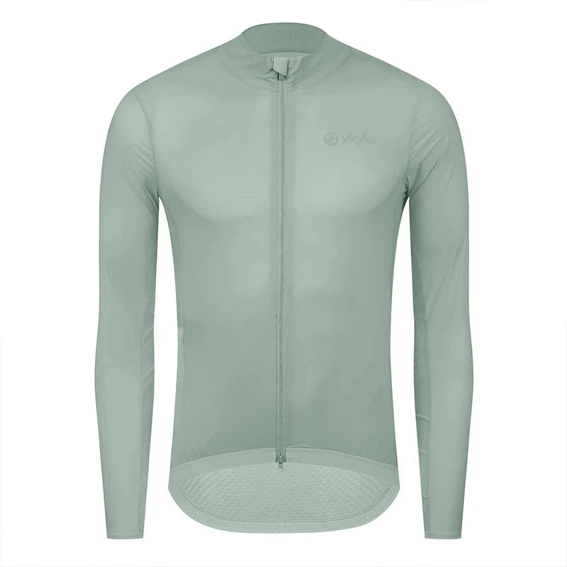 YKYW Men Windproof Waterproof Long Sleeve Cycling Jacket YKK Double Zipper Breathable MTB Bike Clothing Tops Pro Team Jersey GlowCart