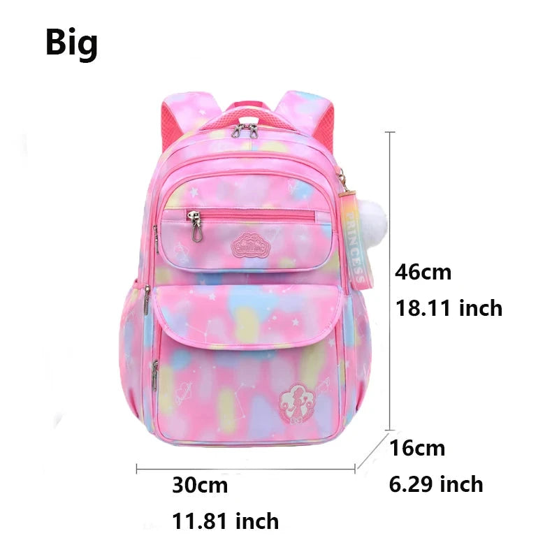 Children Girl Backpack School Bag Pink For Kid Child Teenage Schoolbag Primary Kawaii Cute Waterproof GlowCart
