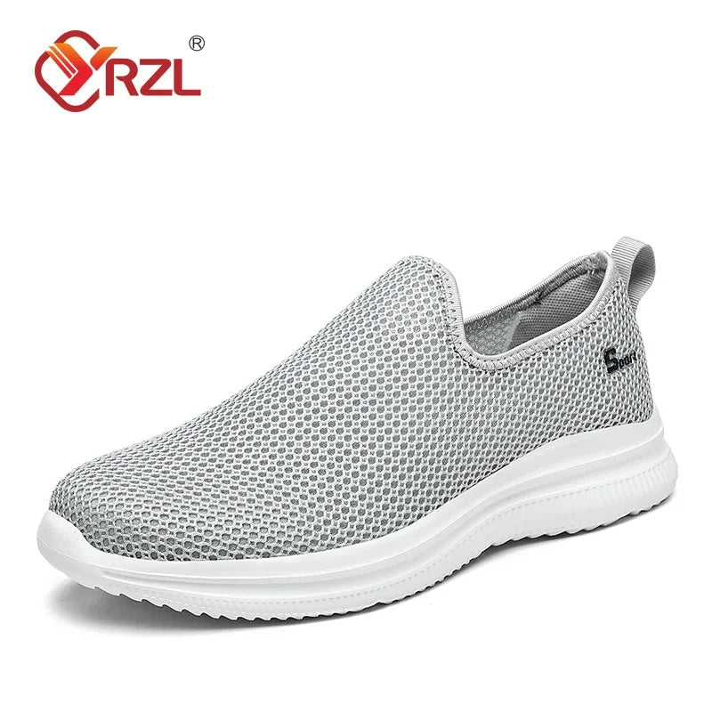 YRZL Men's Sneakers Breathable Unisex Casual Shoes Outdoor Non-Slip Mesh Loafers Walking Lightweight Fashion Male Tennis Shoes GlowCart