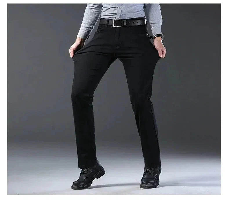 Wthinlee New Business Men's Jeans Casual Straight Stretch GlowCart