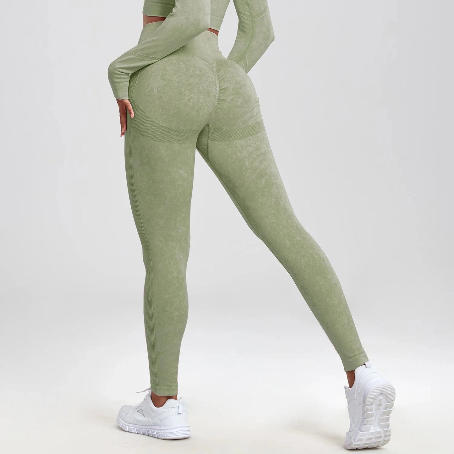 Butt Lifting Sexy Gym Leggings Women High Waist Seamless Tie GlowCart