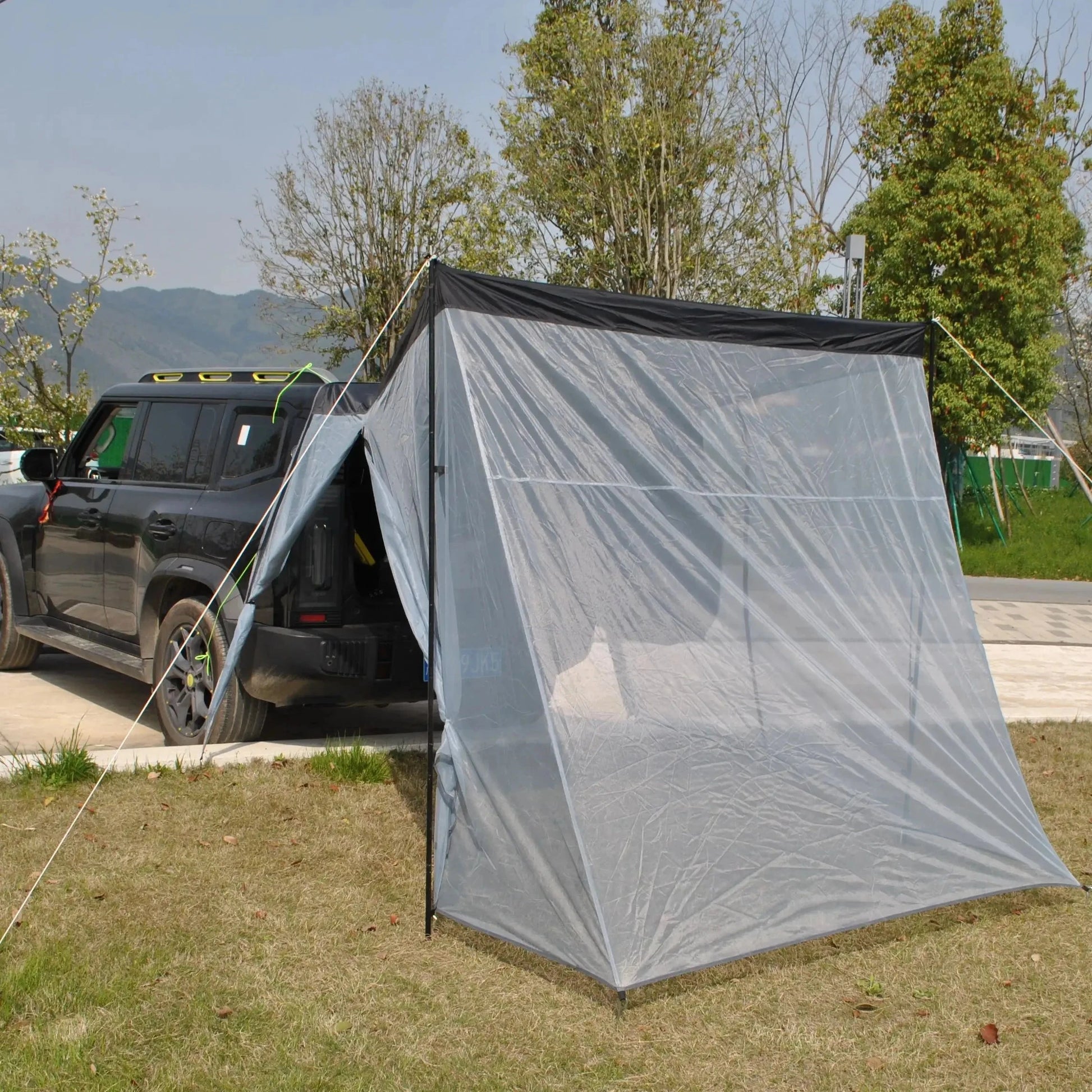 Car Tail Tent Breathable Ventilated Rear Tent Easy Setup for GlowCart