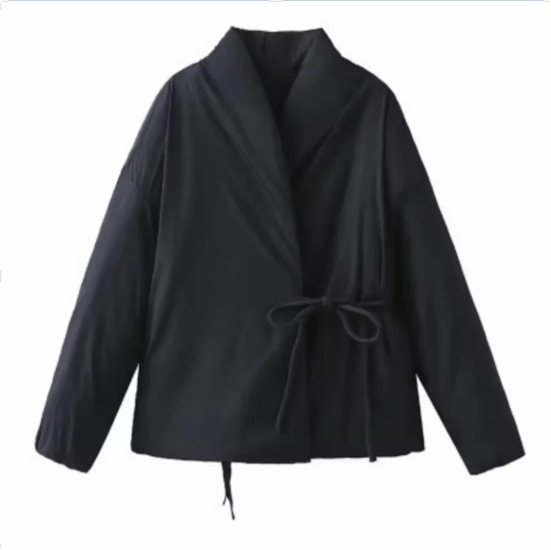 2025 Winter New Arrival Stylish Lace-Up Quilted Jacket GlowCart