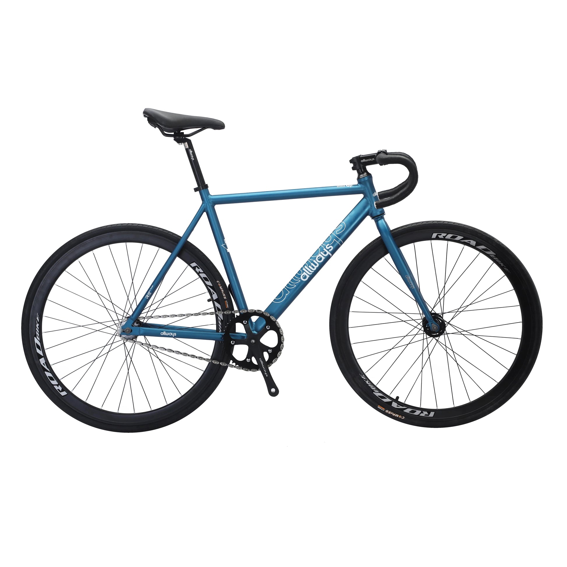 Allways 700C road bike aluminum alloy drop handlebars fixed gear bike rear brake adult bicycle GlowCart