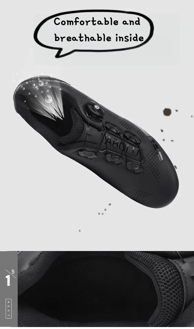 Unisex SPD Mountain Road Bike lock Shoes Breathable Non-slip Wear-resistant Pedal Bicycle Outdoor Competitive Bicycle Equipment GlowCart