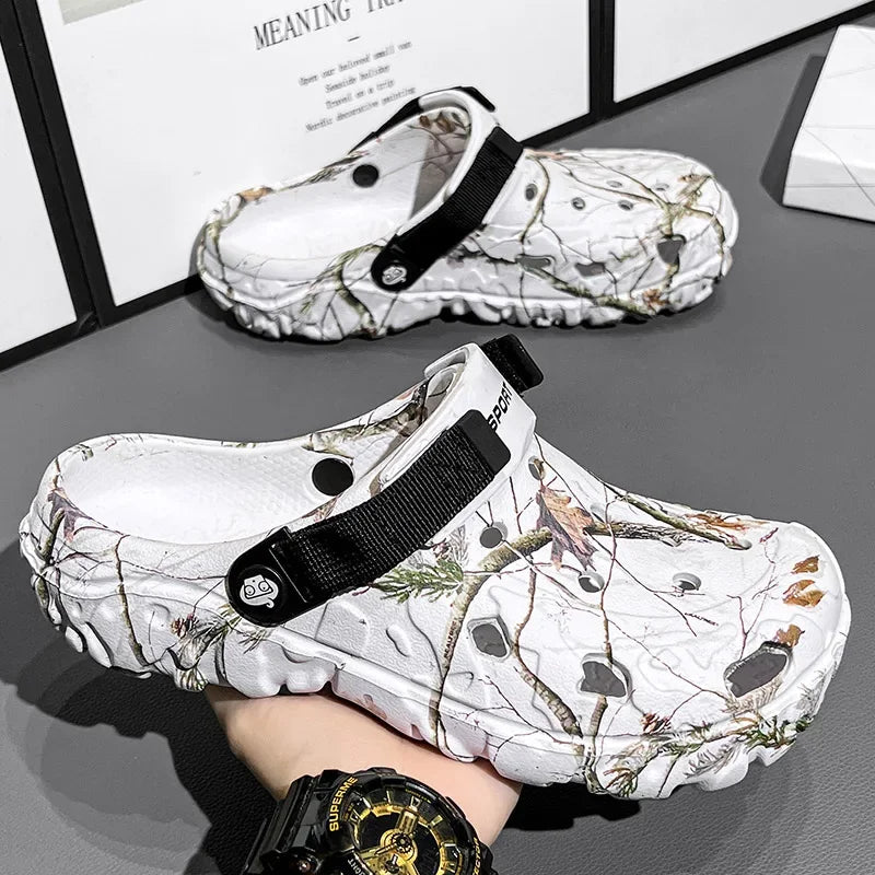 2025Men Slippers High Quality Classic Outdoor Anti-Slip Garden Shoes Lightweight Fashion Casual Sandals Sandals for Men Platform GlowCart