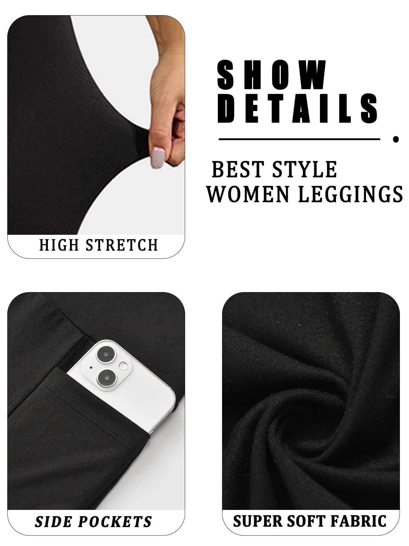 Super Soft Sports Leggings With Pockets For Women High GlowCart