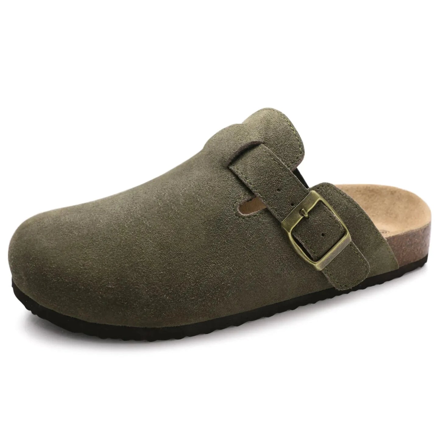 Shevalues Suede Clogs For Women Men Summer Cork Mules Soft Footbed Sandals With Arch Support  New Leisure Fashion Genuine Clogs GlowCart
