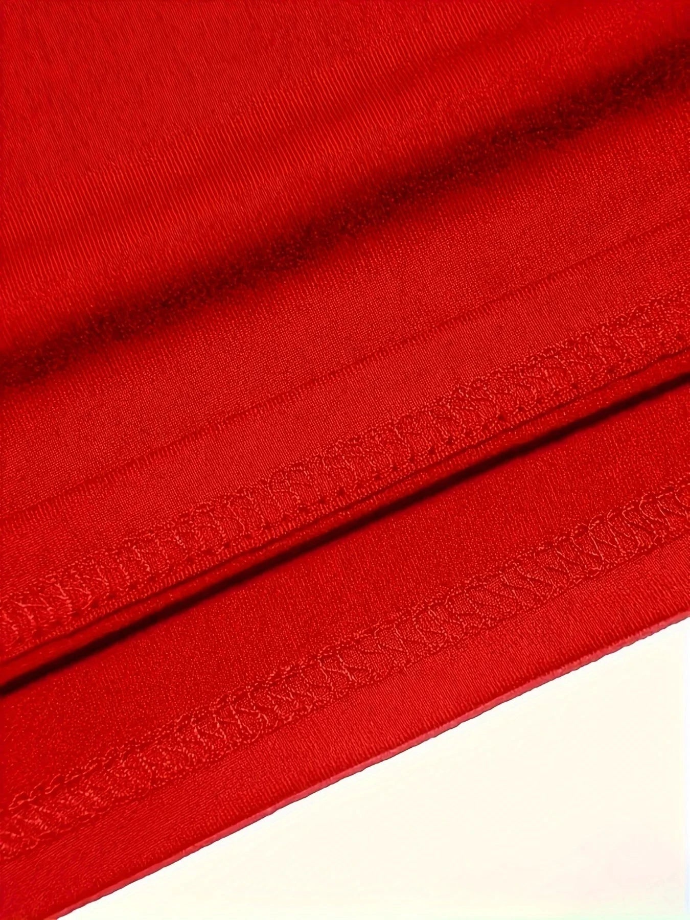 Women's red T-shirt LOS ANGELES Casual Round Neck short GlowCart