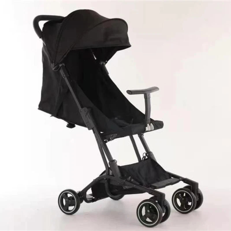 2025 New Simple Boarding Baby Stroller Four-wheel Shock Absorption Lightweight Ultra-small Foldable Baby Stroller GlowCart