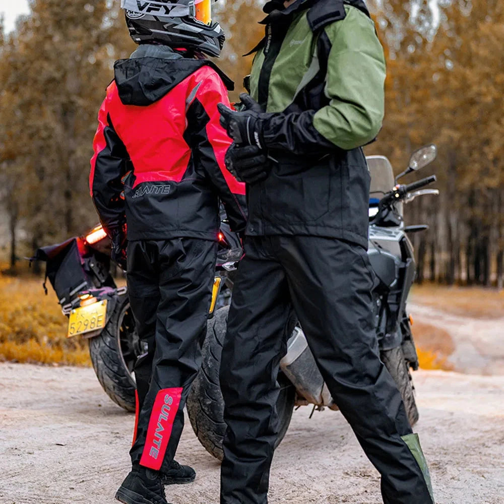 Waterproof Biker Rain Clothing Reflective Motorcycle Suit GlowCart