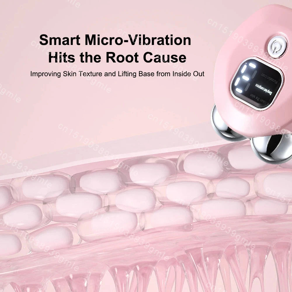 Facial Massager Microcurrent Roller Vibration Massage Neck GlowCart