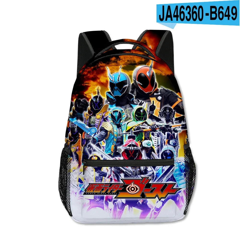 Cartoon Popular Funny Kamen Rider student Bookbag Notebook GlowCart