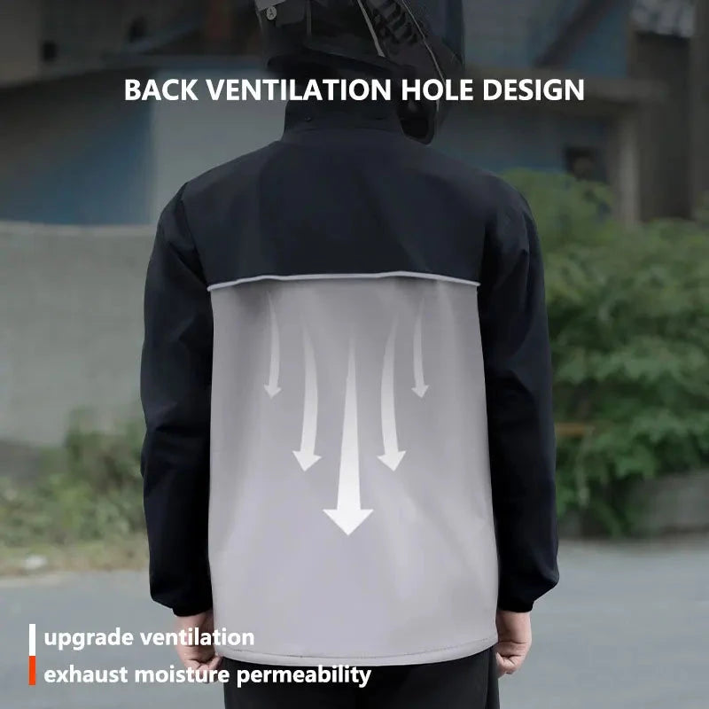 Motorcycle Raincoat Suit Rainstorm Prevention Jacket Pants GlowCart