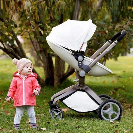 Hotmom stroller High landscape can sit and lie down Folding lightweight British two-way baby stroller Adapt to 0-4 years old GlowCart