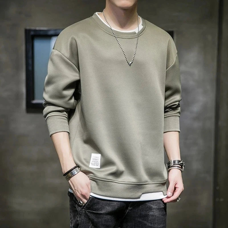 Spring and Autumn Casual Long Sleeved Mens T Shirts Harajuku GlowCart