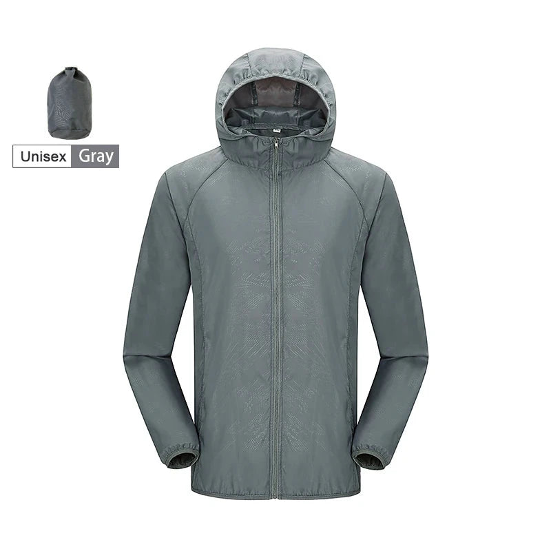 A Unisex Waterproof Outdoor Jacket Men Women Hiking Camping GlowCart