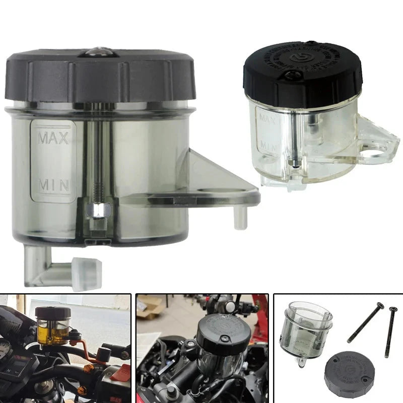 Universal Adelin Brake Fluid Reservoir Auto Bikes Motorcycle Scooter Oil Master Cylinder Foot Cup Dirt Bottle Accessories GlowCart