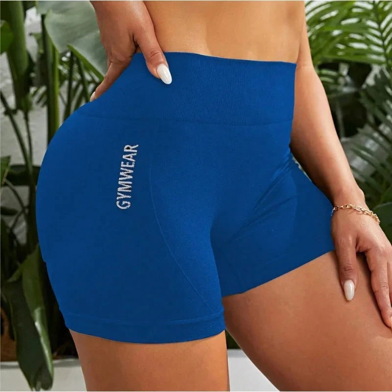 Summer Sexy Yoga Shorts for Women Gym Workout Running Pilates Training Shorts High Waist Stretchy Fitness Activewear Quick Dry GlowCart