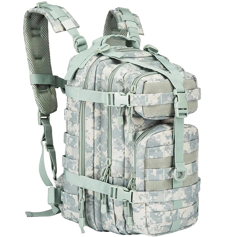 30L Tactical Backpack Military Daypack for Men Molle Assault GlowCart