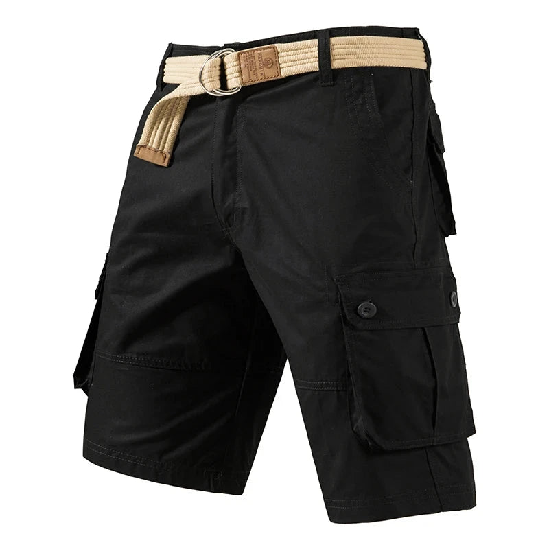 Cargo Knee Shorts Men Sports Casual Bermuda Shorts Plus Size GlowCart