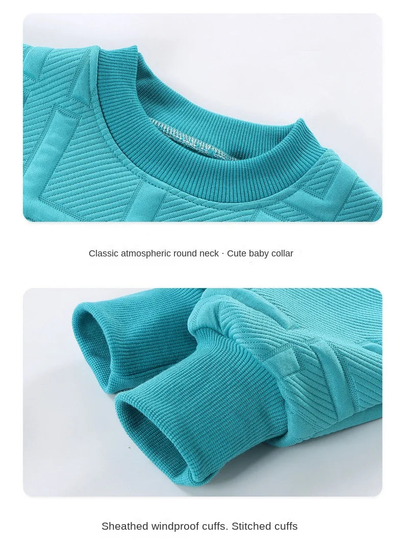 Boys 2Pcs Tracksuit Baby Girls Kids Casual Clothing Sets Baby Kids Sports Unisex Letter Pants Outfits 1-7 Ys Children Sweatshirt GlowCart