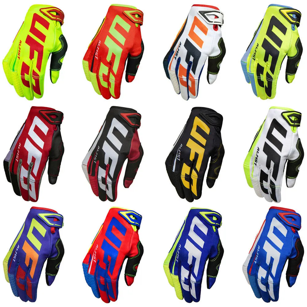 UFO Almst Off-road Motorcycle Gloves Mens Women Mountain Bike Gloves BMX ATV UTV Guantes Soft Breathable Motocross Racing Gloves GlowCart