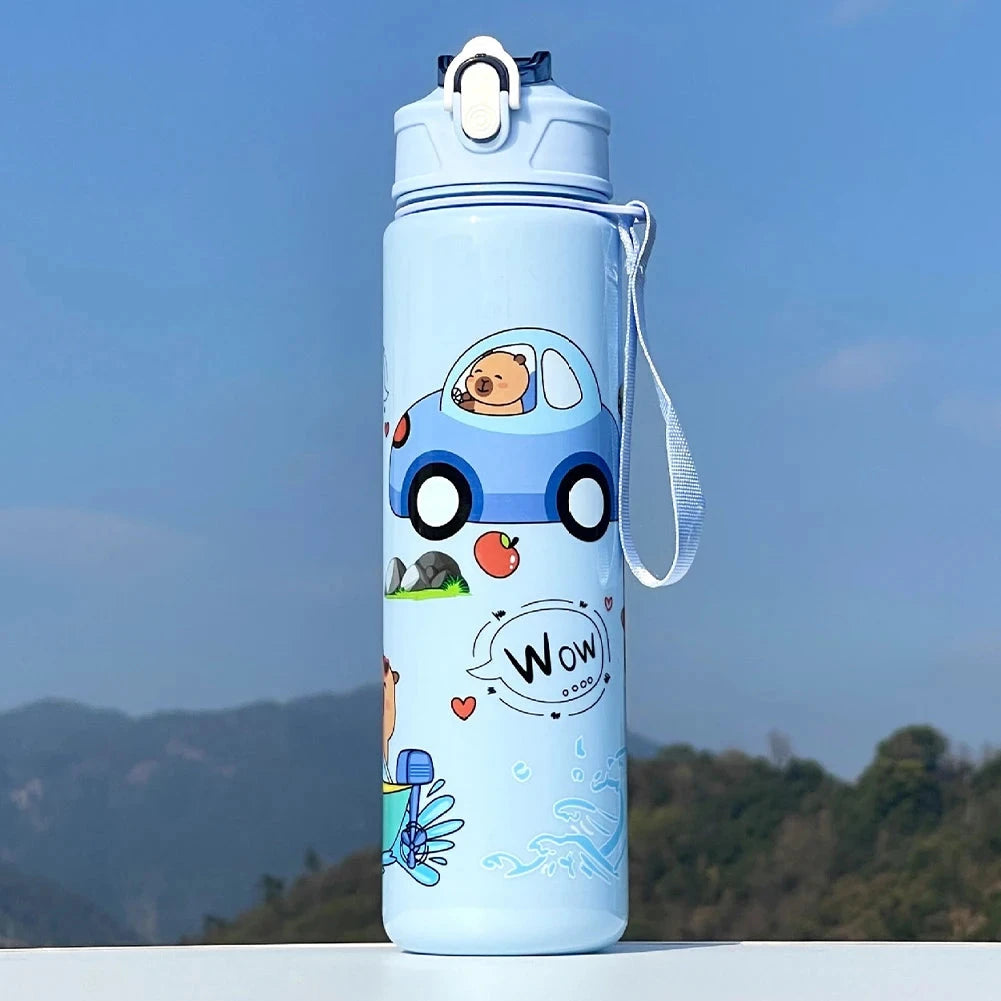 3in1 School Backpack Set Nylon Cute Bookbag Going Out Cartoon Laptop Travel Bag Breathable Back Large Capacity Cute Capybara Bag GlowCart