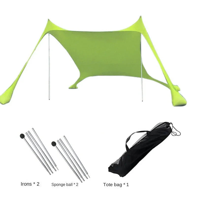 Camping Tent Windproof Pop Up Awning Outdoor Beach Sun Shade GlowCart