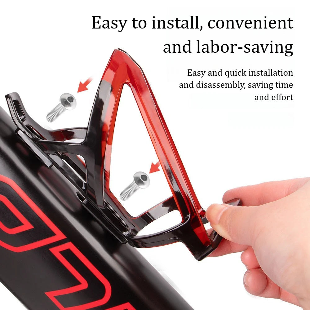 RYDEX Bicycle water bottle holder plastic Bicycle water bottle cage gradient Mountain Road bicycle drink holder with Screws GlowCart