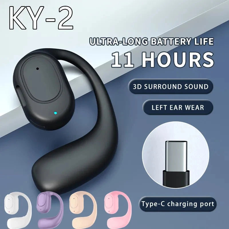 KY2 Wireless Bluetooth Earphones Air Conduction OWS GlowCart