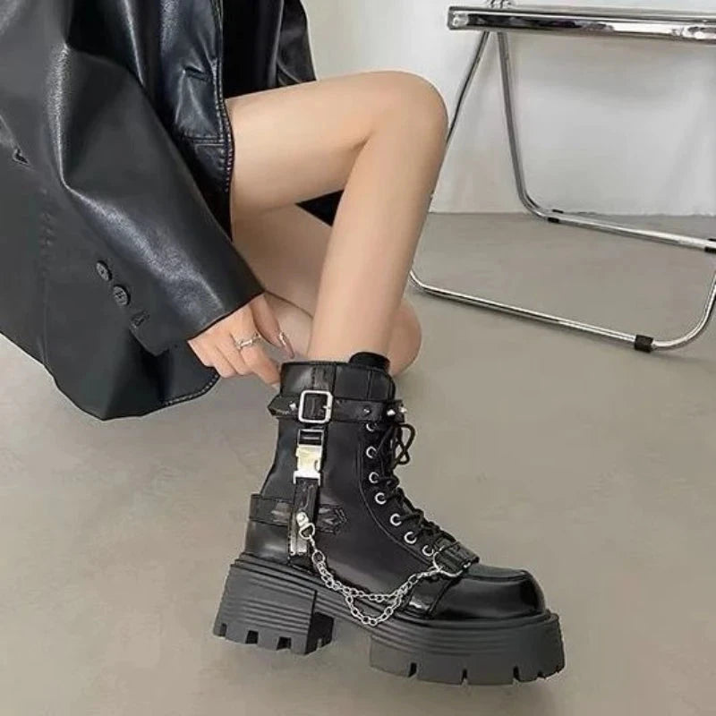 No Slip Soft Bottom Motorcycle Boots for Women Ankle Boots GlowCart