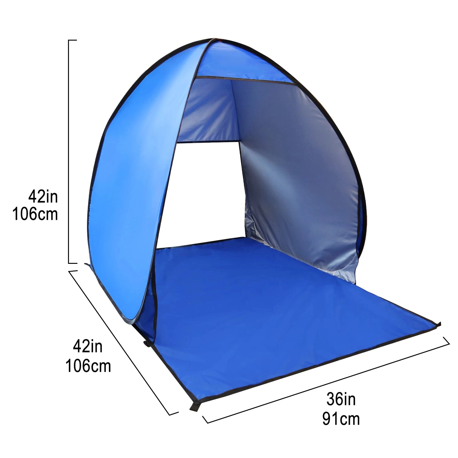 Pop Up Beach Tent Sun Shelter for Summer Camping - UPF 50+ GlowCart