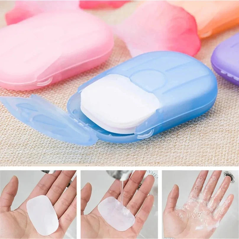 Portable Soap Paper Disposable Travel Camping Mini Cleaning GlowCart